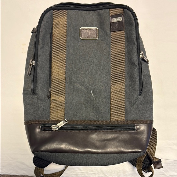 Tumi Gray and Brown Men's Backpack